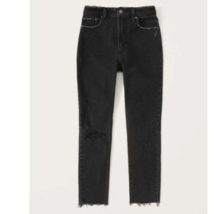 Abercrombie & Fitch Curve Love Skinny High Rise Jeans Black Women's Size 31